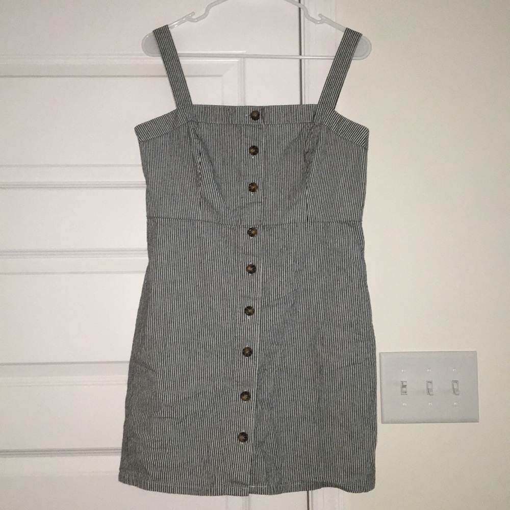 Hollister Button Up Overall Dress